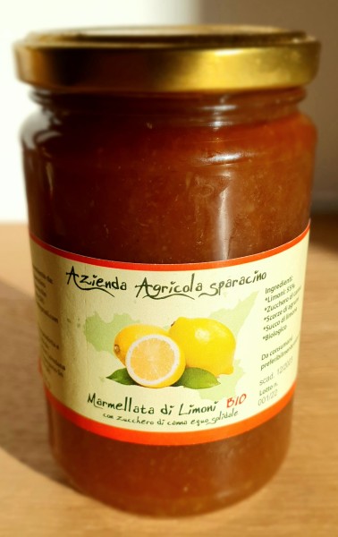 350g Original sizilianische Bio-Zitronenmarmelade, vegan