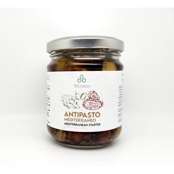 Ready-to-eat: Antipasto Mediterraneo, 180g Glas, vegan